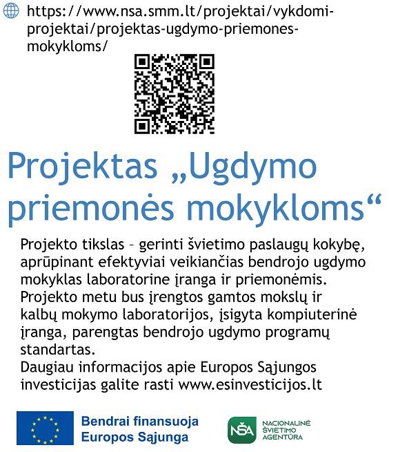 ugdymo priemones mokykloms